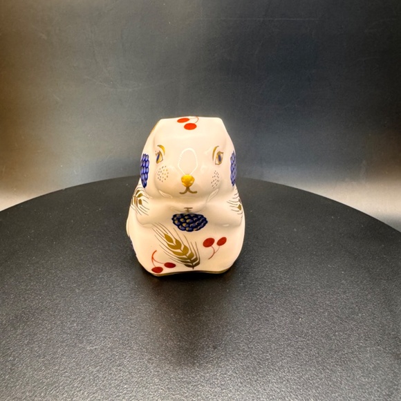 Royal Crown Derby "Harvest Mouse" vintage 1985 w/ rare permanent ceramic stopper - Picture 5 of 12